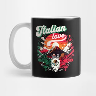 Italian Love Vesuvius Vulcano Design Mug